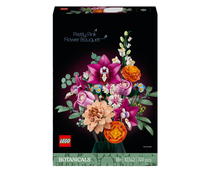Klocki LEGO® LEGO Botanicals 10342 Piękny bukiet różowych kwiatów
